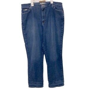 Lee Relaxed Women's Straight Leg at the Waist Blue Jeans